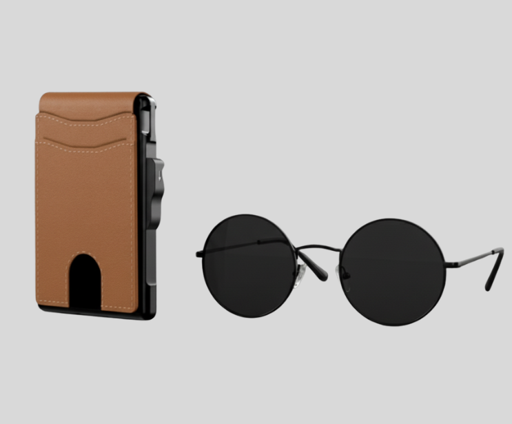 Zaylur Black Edition Wallet – Free Retro Sunglasses (Early Black Friday Deal)