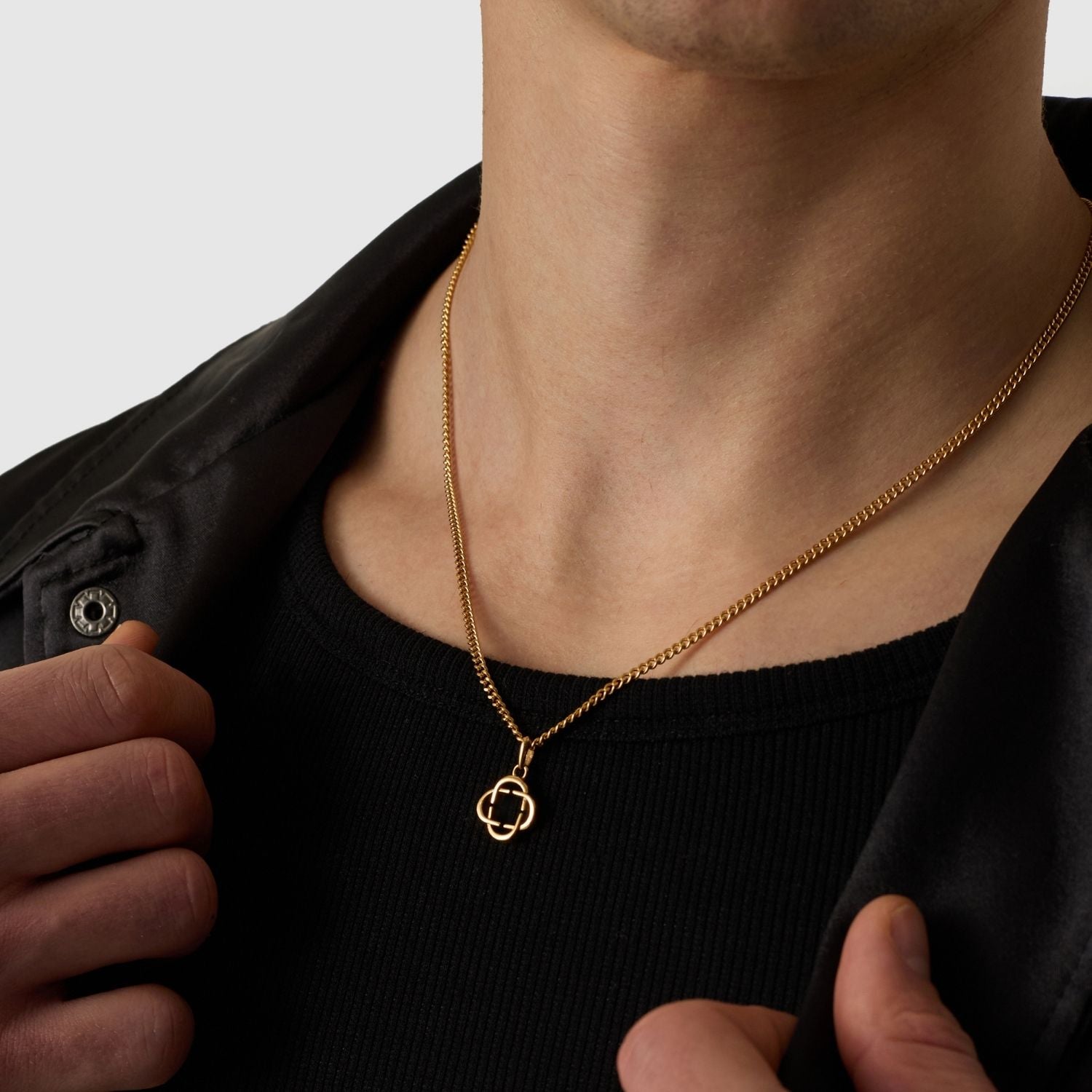Clover Logo Pendant (Gold)