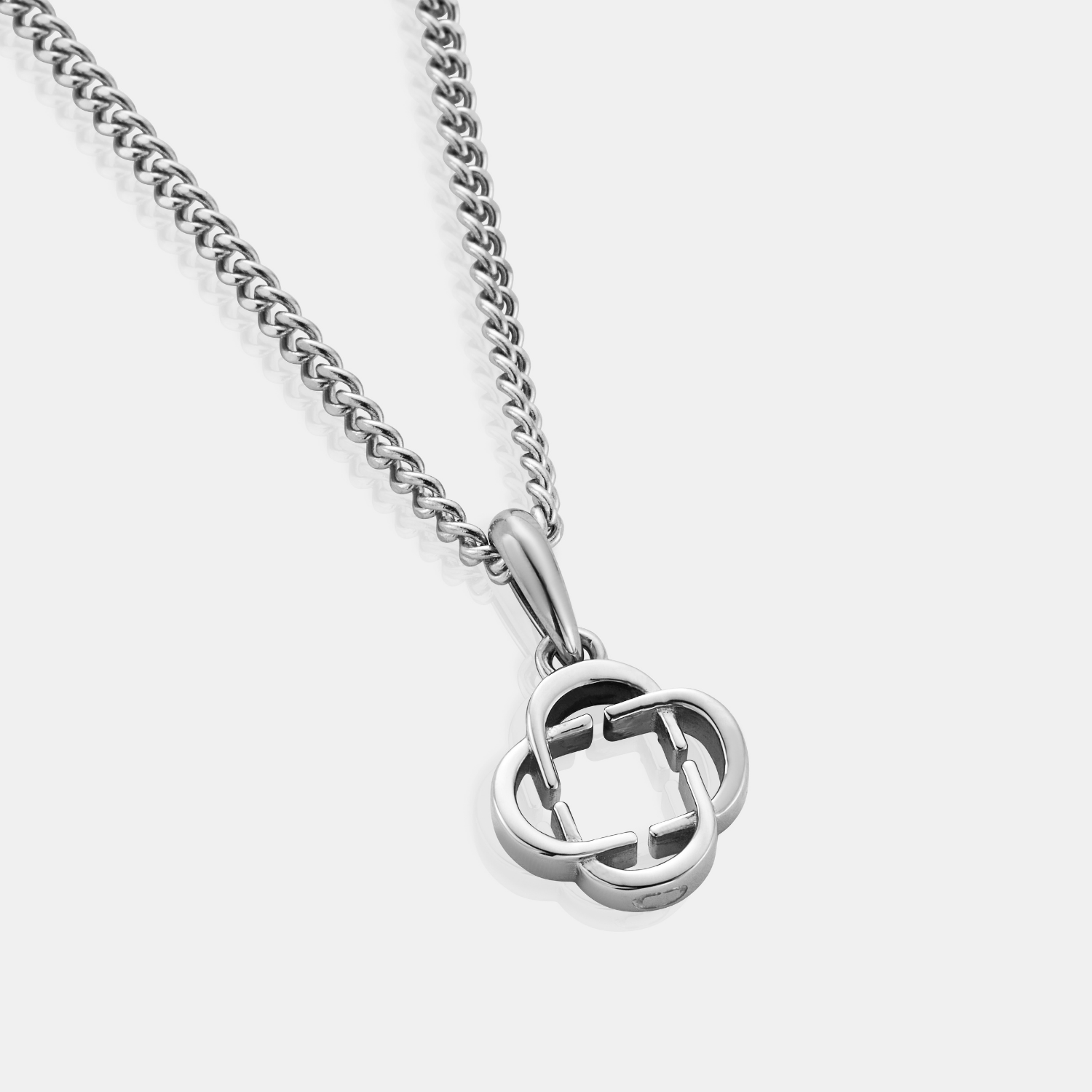 Clover Logo Pendant (Silver)